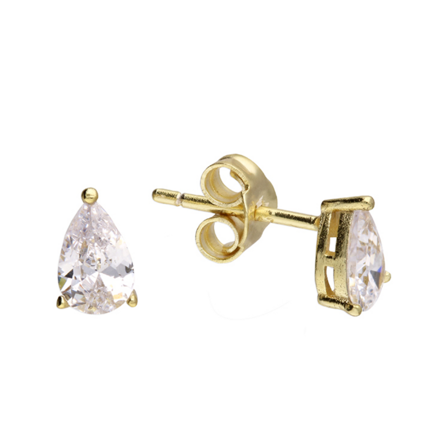 teardrop stud earrings