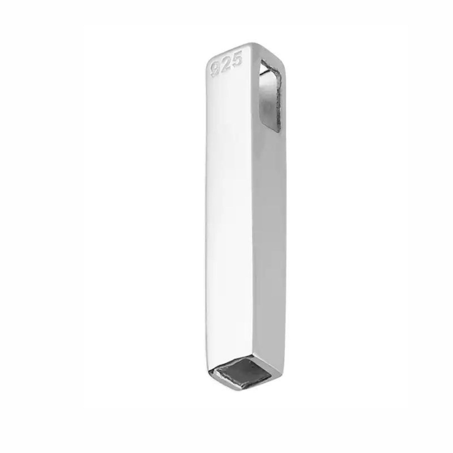 silver bar pendant