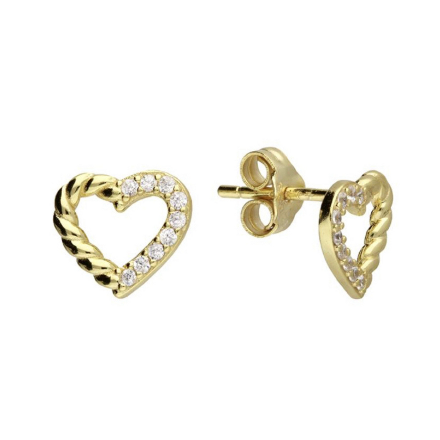 gold diamond earrings