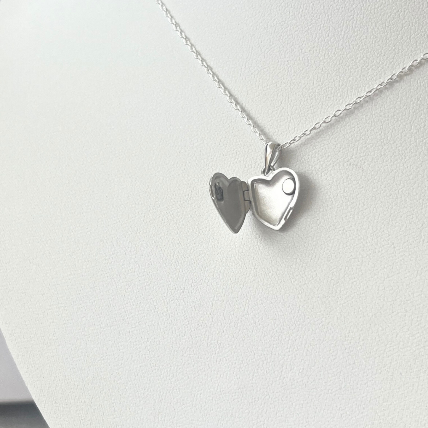 Heart With Cubic Zirconia "With love x" Inscription