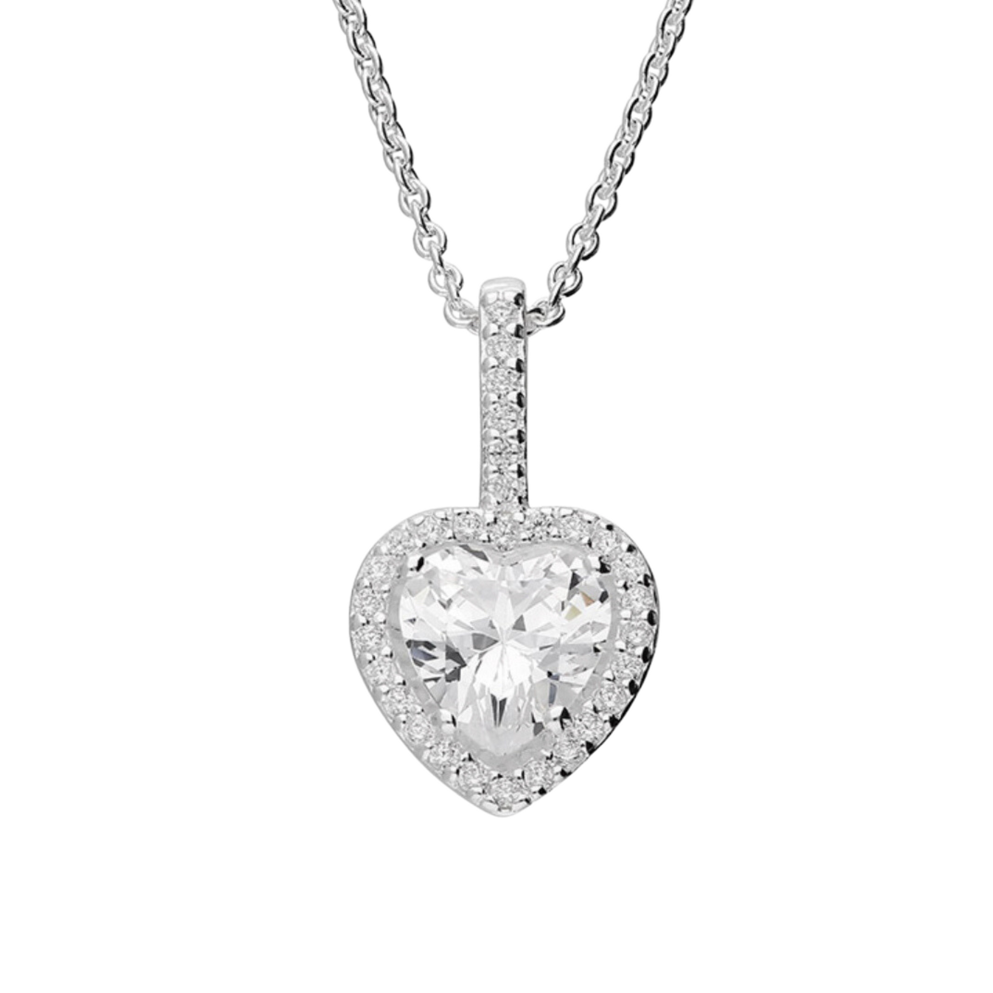 heart necklace silver