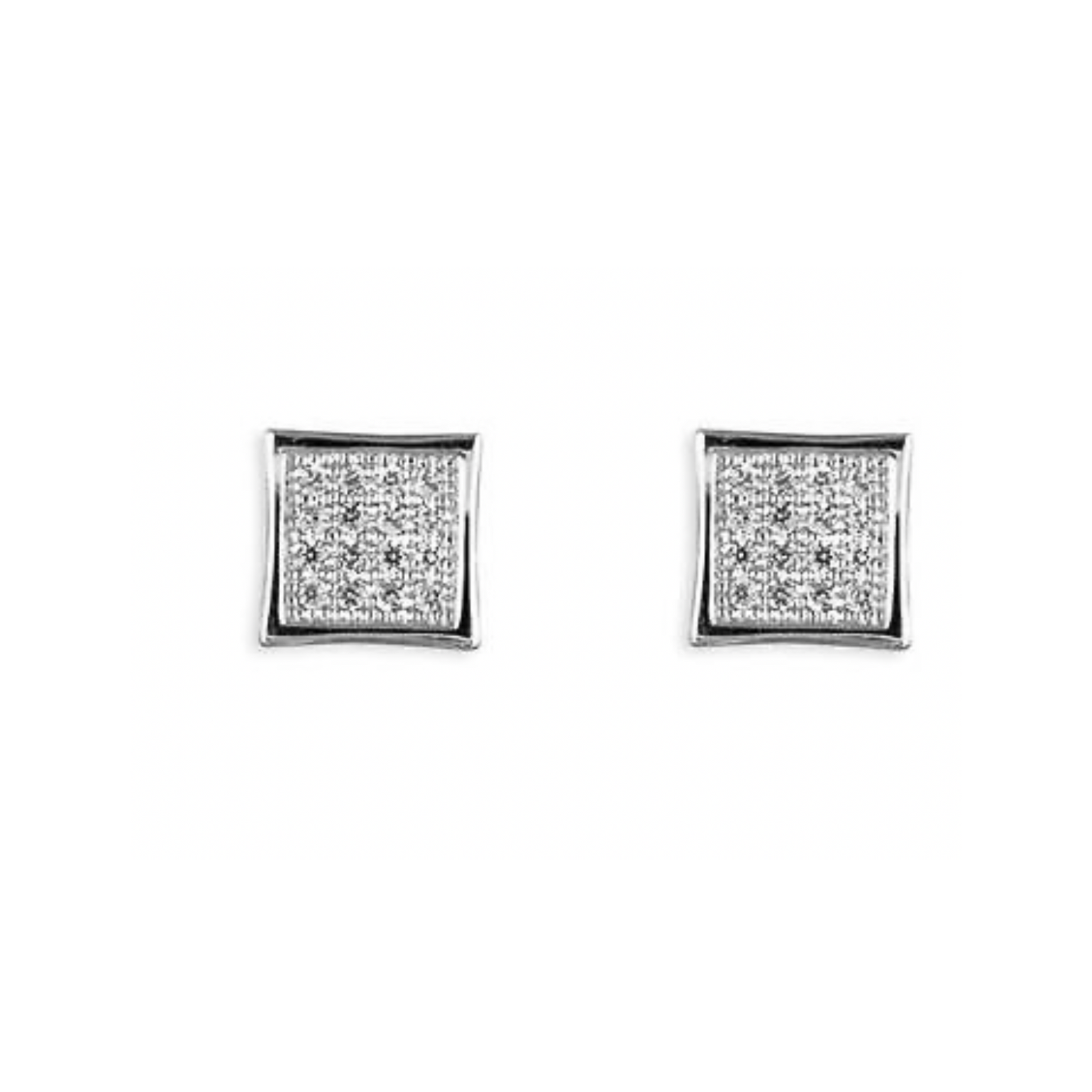 cz silver studs