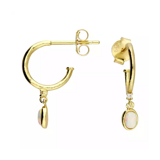 gold hoop earrings