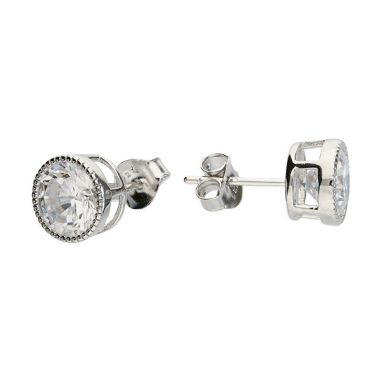 sterling silver stud earrings