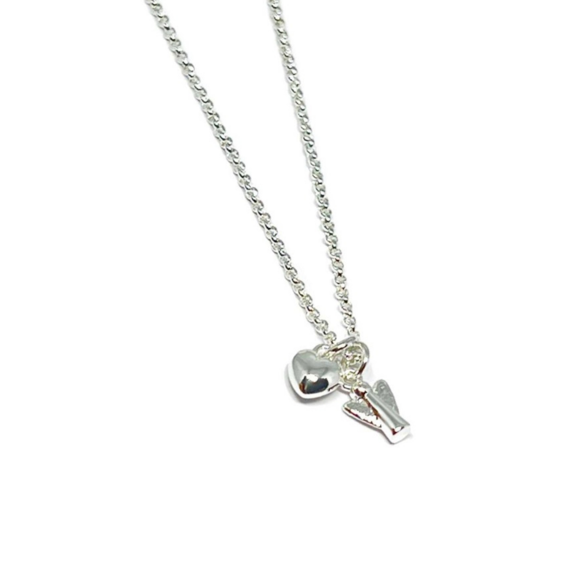 heart necklace silver