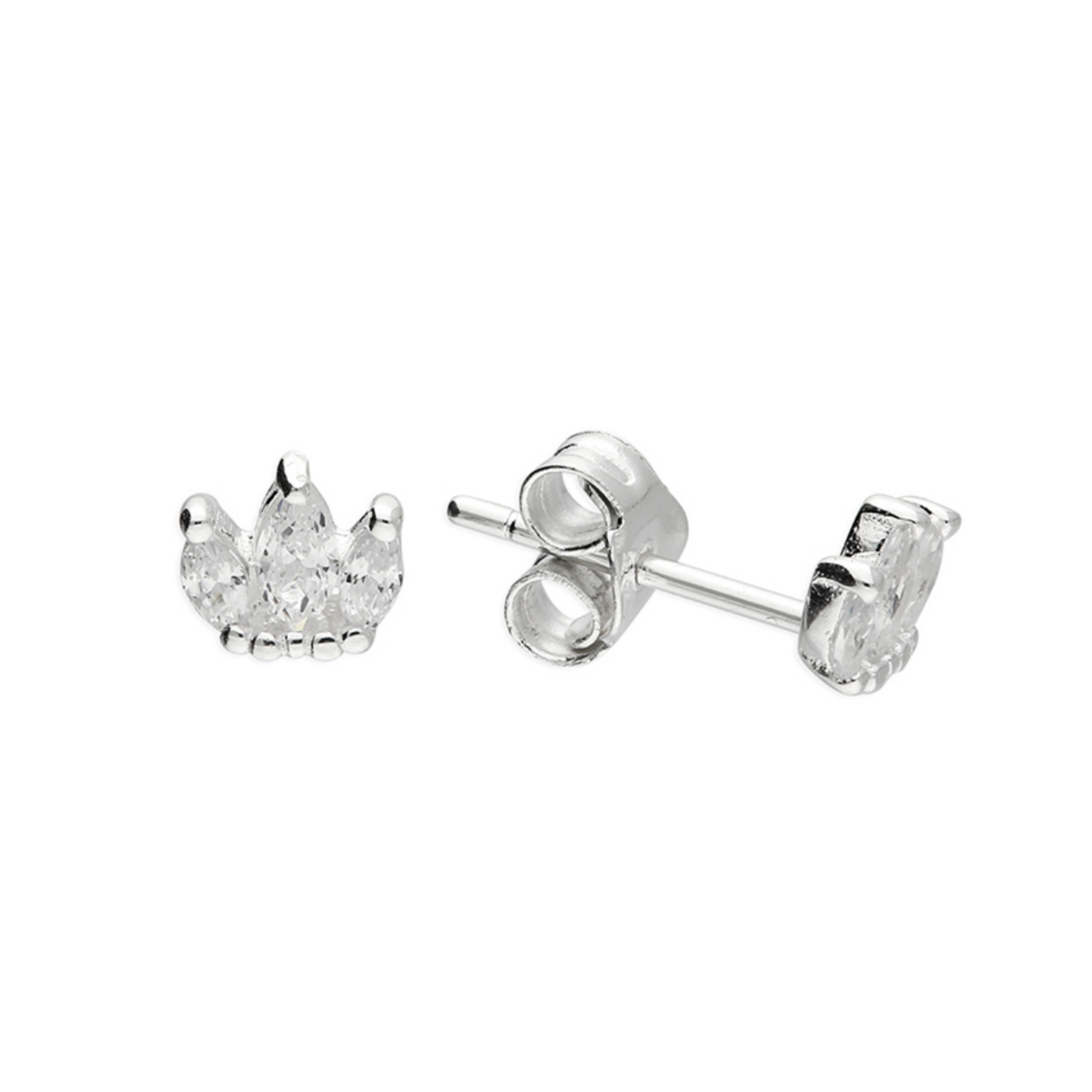 crown stud earrings