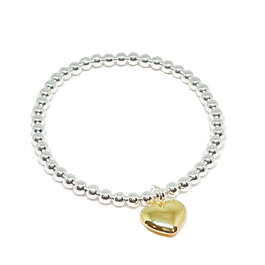heart bead bracelet