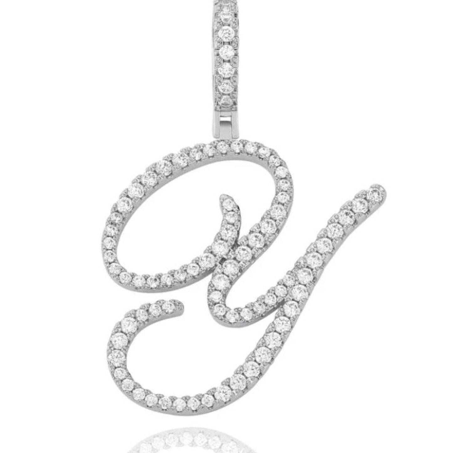 Custom Initial Necklace Silver