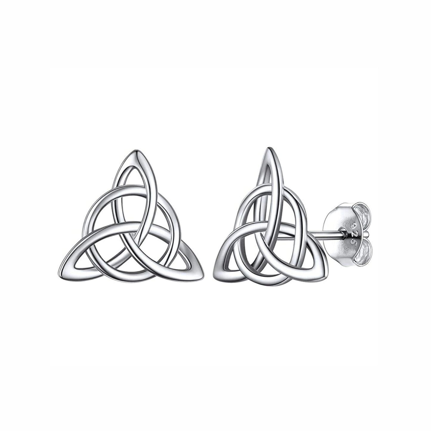 ladies silver stud earrings