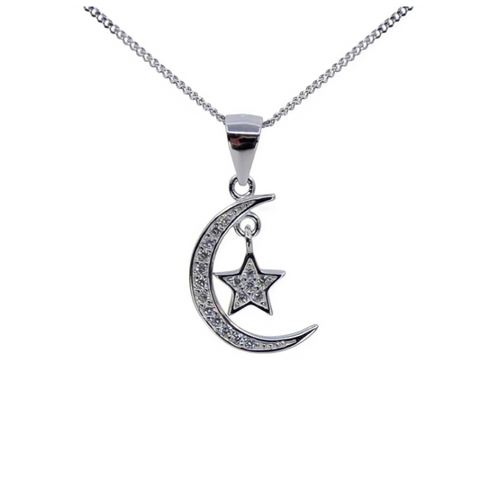 moon & start necklace